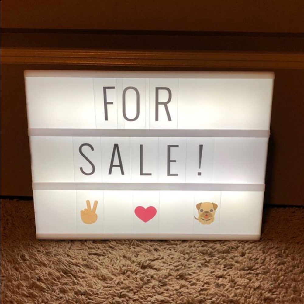 Light up sign